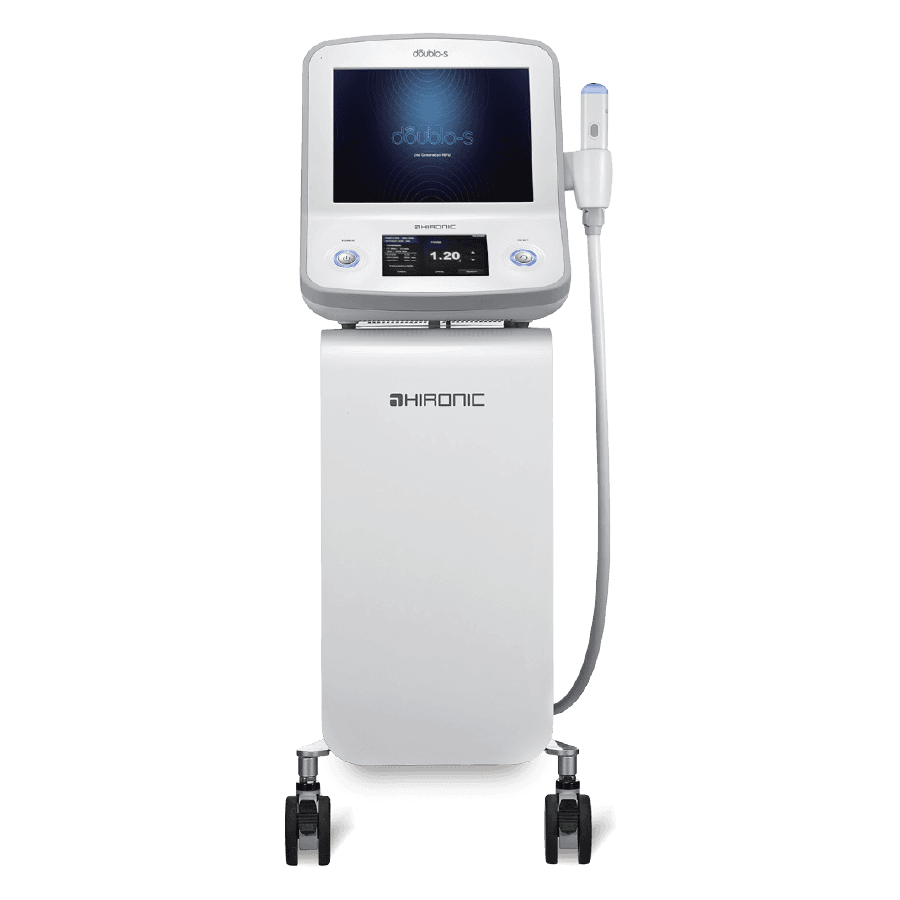 HIFU 聚焦超聲波臉部提拉治療示意圖